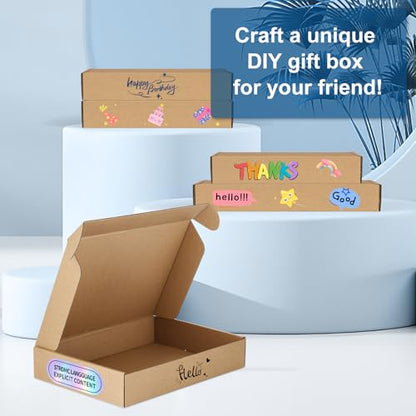 Famagic 12 Pack 7x5x2 Brown Small Shipping Boxes for Small Business, Gifts - color: Brown, size: 7x5x2" 12pcs