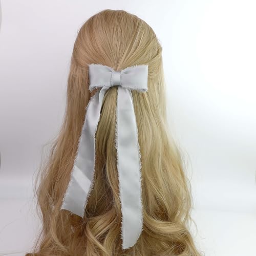 Silk Satin Ribbon 1-1/2 Inch x 30 Yards Black & White & Gray - color: Black& White& Gray
