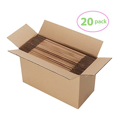 9x6x2 Cardboard Shipping Boxes Set of 20, Brown - size: 9" x 6" x 2"