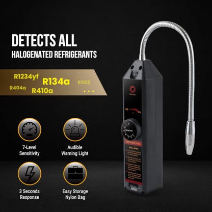 Lichamp AC Freon Leak Detector Kit, Freon Leak Detector UV Light & Glasses