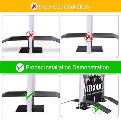 Electroplated Iron Foam board stand, 4 Pcs Adjustable Spider Feet Base Floor Standing Display Stand for Advertising, Retail Stores, Events, Wedding Decor