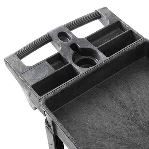 Dryser Utility Cart with Wheels, 40" x 17" Heavy Duty 550 lb. Capacity with Shelves - 2 Tier Rolling Cart with Two 5" Swivel Casters for Warehouse, Garage, Cleaning - size: 2 Shelves 2 Swivel 40x17