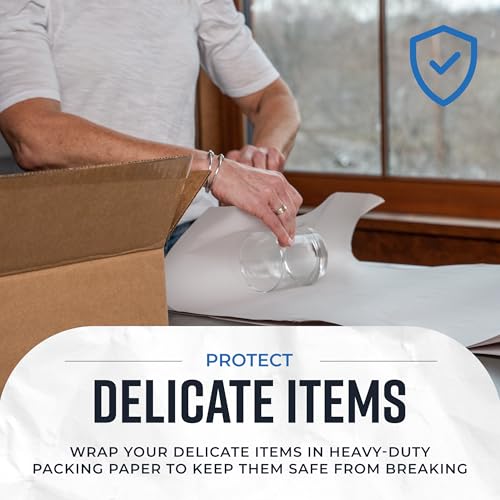 Bryco Goods 24" x 36" Newsprint Packing Paper Sheets for Moving | 320 Sheets | 20lb | Made in USA | Newspaper Paper | Must Have in Your Shipping Supplies - size: 320 Sheets (24" x 36")