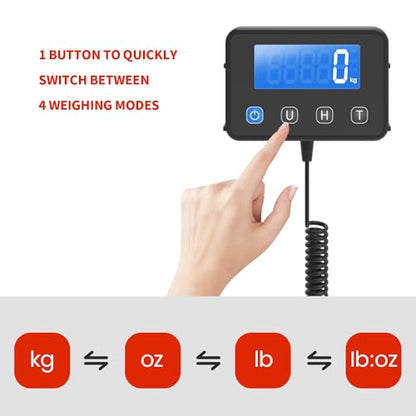 KKZ Shipping Scale, 440 LB Heavy Duty Postal Scale for Packages