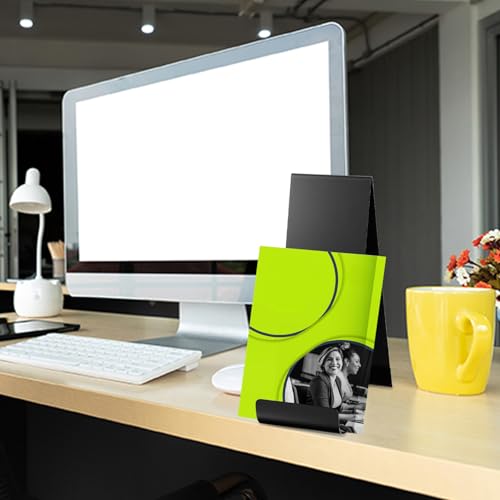 4 Pcs Metal Fancy Brochure Holder Display Flyer Brochure Stand Table Vertical Countertop Literature Organizer for Booklets Pamphlet Magazine Menu Journals (Black)