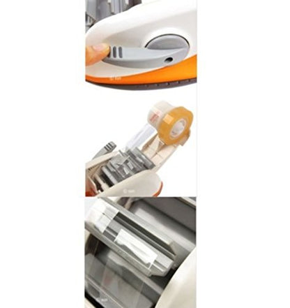3M Desktop Dual_2 Acrylic Sticky Tape Dispenser Core, Self_Auto Cutter Tape Holder (Black)