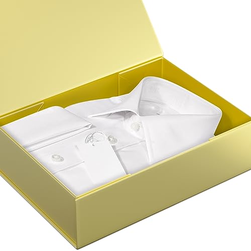 Gold Gift Boxes 11.9" x 8.5" x 3.3",Magnetic Closure Gift Box for Presents - color: Gold/5PCS