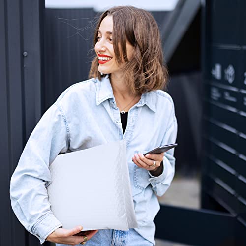 Fuxury White Bubble Mailers 10.5x16" 40 Pack,Padded Envelopes Self Seal - color: White, size: 10.5x16" 40PC