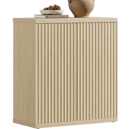 SICOTAS Buffet Cabinet with Storage Sideboard Cabinet with Doors & Shelves - color: Coastal Oak, size: 1 Piece