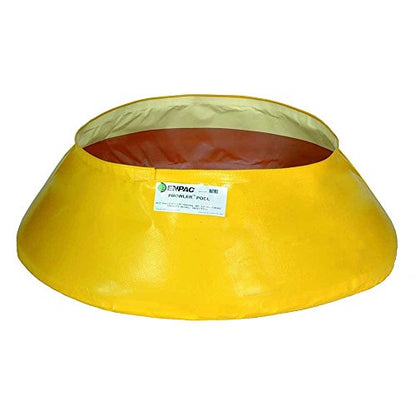 Enpac Prowler Pop-Up Pool, 150 Gallon, Yellow, Durable, Cold-Rated, Foldable, Teardrop Design, Lightweight - size: 150 Gallon