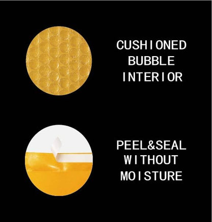 POLYSELLS #0 6x9 Kraft Bubble Mailers 300 Pack - Padded Envelopes for Shipping Small Business Supplies - Self Seal Cushioned Mailing Envelopes for Jewelry, Cosmetics, Photos - Gold Kraft Paper - size: 6" x 9" 300PCS
