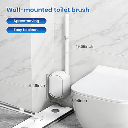 JUDRDO Disposable Toilet Brush, Toilet Bowl Cleaning Kit, Toilet Bowl Brush - size: 1 Brush+36 Refills
