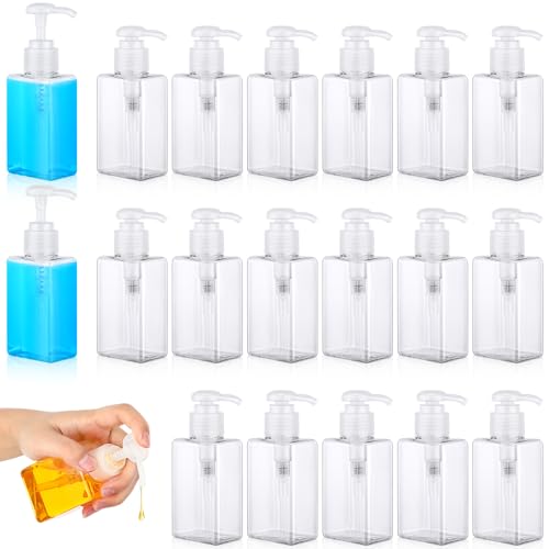 Domensi 24 Pcs 3.4 oz Pump Bottle Mini Travel Bottles, Clear - color: Clear