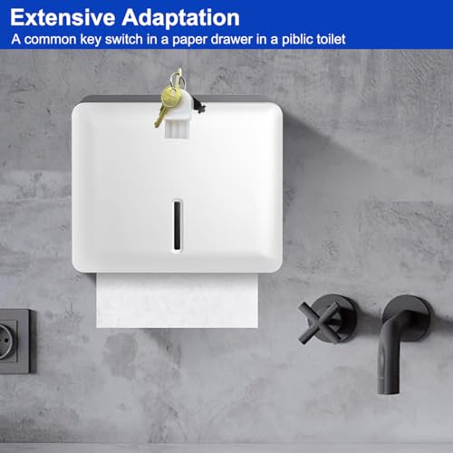 22 Pcs Dispenser Key Set, Compatible with Bobrick, Bradley, Kimberly Clark, Tork, Georgia Pacific, San Jamar, Cat 74, E114 and More, Replacement Key for Most Paper Towel, Toilet Paper, Soap Dispensers