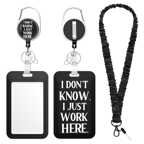 Retractable Badge Holder with Detachable Lanyard, I Don't KONW - color: I Don't Konw