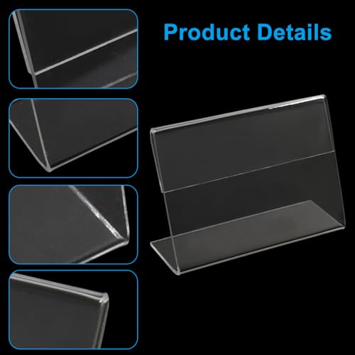 Bonsicoky Mini Acrylic Sign Holder 36 Pack