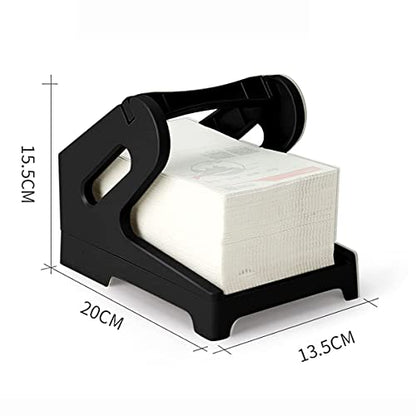 Thermal Shipping Label Holder, 4x6 Label Holder for Rolls and Fanfold Labels, Thermal Roll Holder to Desktop Label Printer (Black)