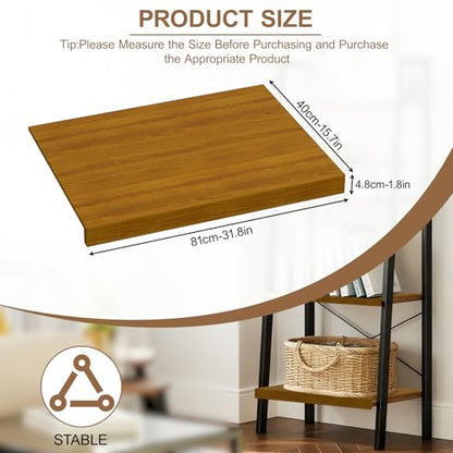5-Pcs Bamboo Wire Shelf Covers, 32"x16" Wood Wire Shelves Racks for Shelving Pantry, No Assembly - size: 32"Wx16"D