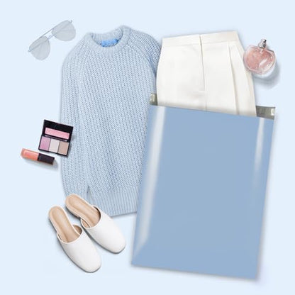Metronic Large Poly Mailers 19x24 50PC Thick Shipping Bags, Light Blue - color: Light Blue, size: 19x24 50PC