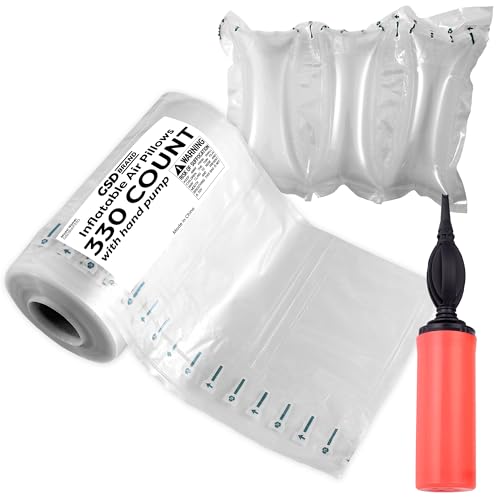 330 Count 4x8 Inflatable Air Pillows for Packing and Shipping
