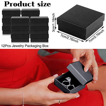 WSICSE 12pcs Jewelry Gift Boxes Small Gift Boxes for Necklace Ring Earring