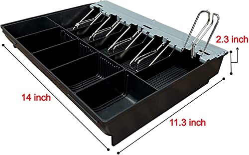 HK SYSTEMS SAM4S Cash Drawer Insert Money Tray Metal Wire Gripper 57 with 160key Wet Cover, 5 Bills and 5 Coins (Bundle) - size: Tray-57M + 160 Key