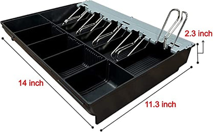 HK SYSTEMS SAM4S Cash Drawer Insert Money Tray Metal Wire Gripper 57 with 160key Wet Cover, 5 Bills and 5 Coins (Bundle) - size: Tray-57M + 160 Key