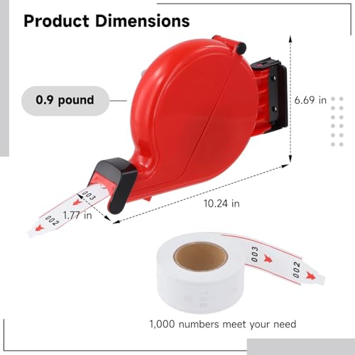 Take a Number Dispenser Ticket Dispenser Ticket Number Dispenser, 3 Digit Take a Number Dispenser | Now Serving Ticket Dispenser Machine for Wall Desk Counter Gag, Gift Ticket Raffle