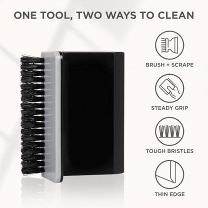2 Pcs Black Kitchen Sink Squeegee Cleaner Countertop Brush Wiper Vegetable Cleaning Brush Wiper Home Kitchen Tool Accessories Fruit and Vegetable Cleaning Brushes