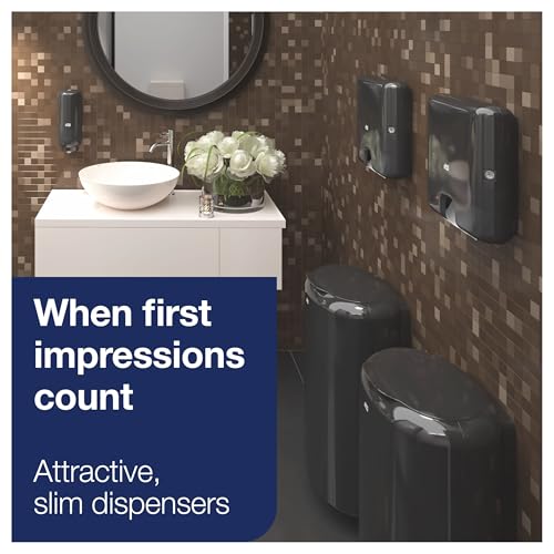 Tork Xpress Mini Multifold Hand Towel Dispenser Black H2, 553128 - color: Black