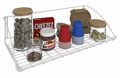 ClosetMaid 8279 24-Inch Wide Laundry Utility Hanger Shelf, White - size: 24-inch