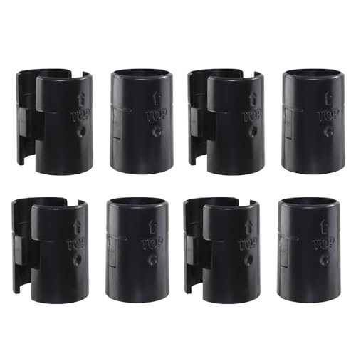 Hordion 24Pcs Wire Shelf Clips, Plastic Shelf Lock Clips for 1 Inch Post - size: 1 inch+24pcs