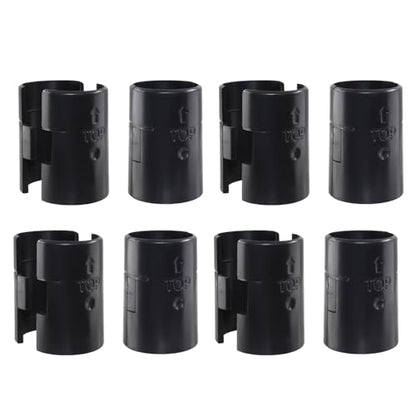 Hordion 24Pcs Wire Shelf Clips, Plastic Shelf Lock Clips for 1 Inch Post - size: 1 inch+24pcs