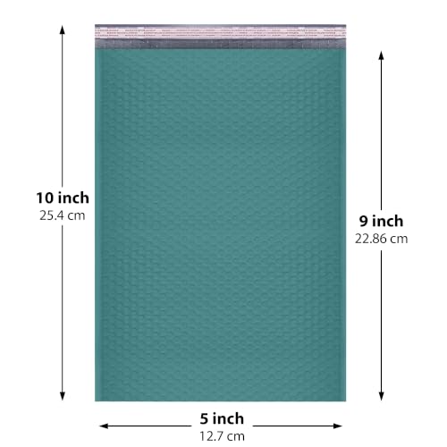Green Bubble Mailers 5x10, Self Seal Poly Padded Envelopes #00, 250 Pack - color: Green, size: 5"x10" / 250 Pack