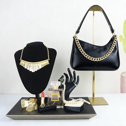 3 Pack Golden Purse Display Stand Adjustable Height 13.5 - 24 In