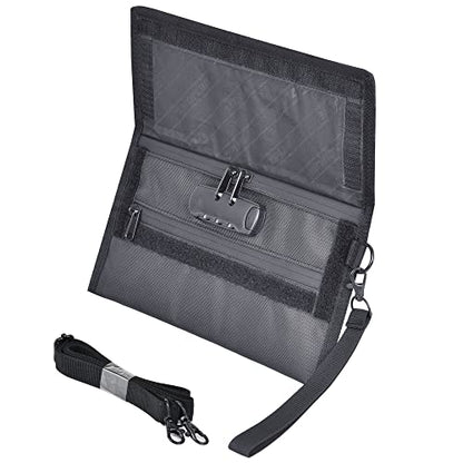 Anti-odour Waterproof Stash Bag - Scent Proof Pouch With Combination Lock for Eliminating Trapping Stink & Smelly Discreet Accessories - color: Black