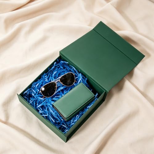 Green Gift Boxes with Lids Pack of 1, 6x6x3 Inch Small Gift Box with Ribbon - color: Green-1P