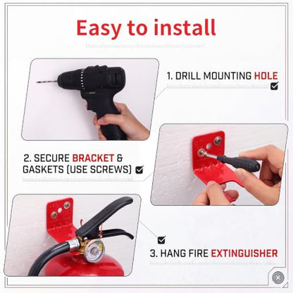 Taobary Fire Extinguisher Wall Mount Hook Bracket, 2 Pack, 10 lb - style: 10 lb