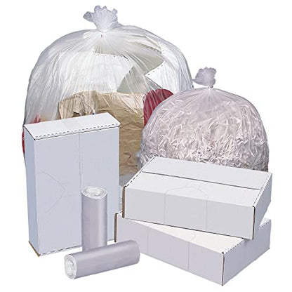 Highmark™ High-Density Can Liners, 10 Mic, 20-30 Gallons, 30" x 37", Natural, Box Of 500