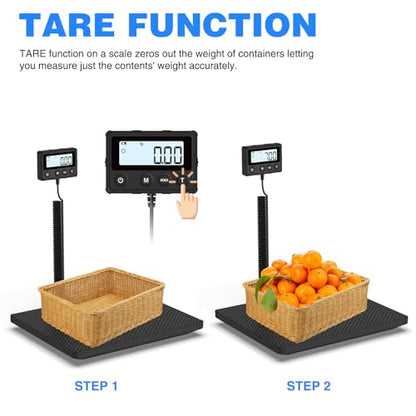 MAXUS Shipping Scale 440LB/10g Accuracy, Postal Scale for Packages - color: Black