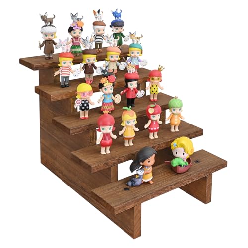 Ikee Design 5-Tier Wooden Display Stand for Plants & Collectibles