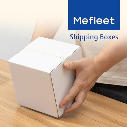 Mefleet 6x6x6" Shipping Boxes 50 Pack Small Corrugated Cardboard Box White - size: 6x6x6 inches (50 Pack)
