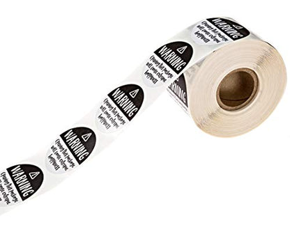 Black and White Adorable Warning Extreme Happiness Labels / 500 Cute Small Business Package Stickers / 1.5" Labels Adorable Happy Mail Envelope Seals/Made in The USA - color: Adorable Warning: Extreme Happiness Labels