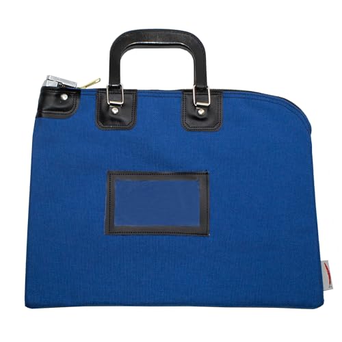 Lockable Fire Resistant Document Bag, Royal Blue - color: Royal Blue