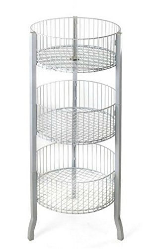 AMKO 3332-W 3-Tier Bin, White - color: White