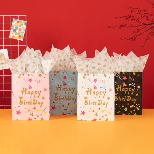 Tissue Paper for Gift Bags, 50 Sheets, 20 x 26 Inch - color: Rainbow