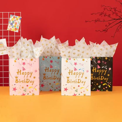 Tissue Paper for Gift Bags, 50 Sheets, 20 x 26 Inch - color: Rainbow
