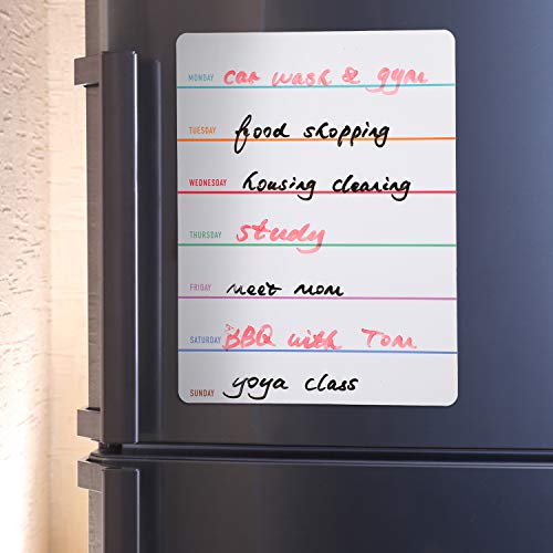 Outus 2 Pieces Magnetic Weekly Dry Erase Boards Erasable, Chic Style - style: Chic Style
