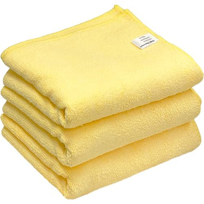 Simple Houseware 16" x 24" Microfiber Cleaning Towels, Heavy Duty 3 Pack - size: 3 Pack