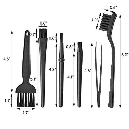 ELANE 6 Pcs Cleaning Brushes for Small Spaces, Small Brushes for Cleaning